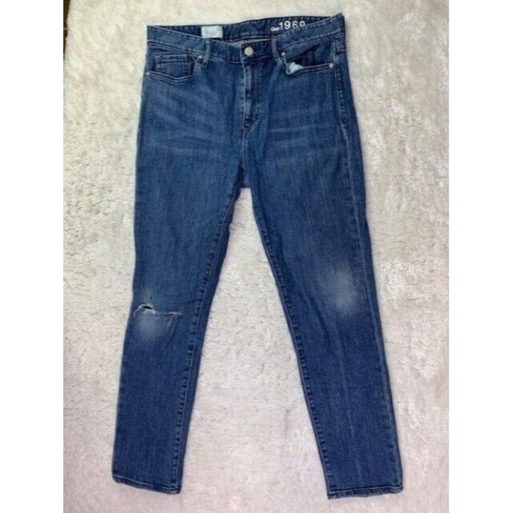 Gap 1969 Size 29 Womens Jeans Always Skinny High Rise Stretch Distressed